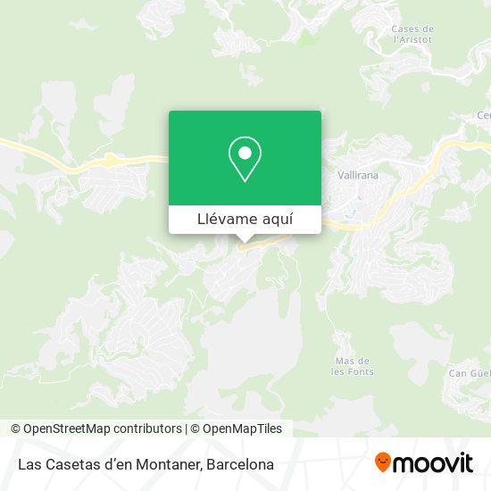 Mapa Las Casetas d’en Montaner