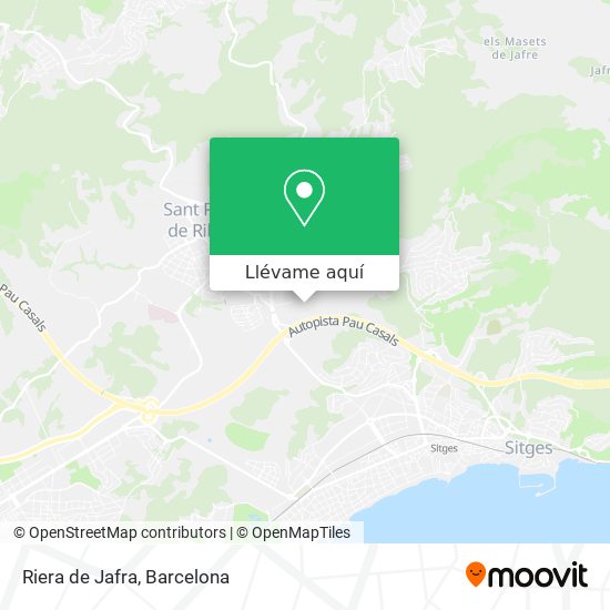 Mapa Riera de Jafra