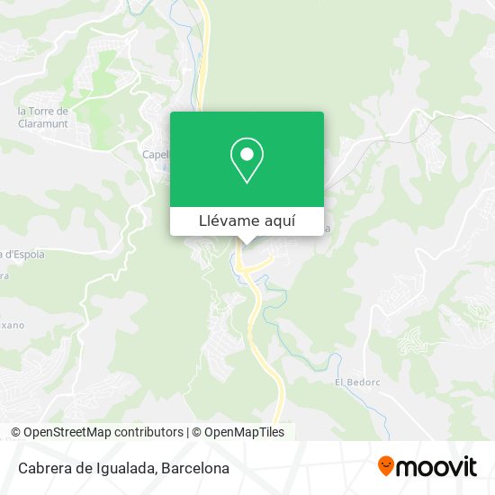 Mapa Cabrera de Igualada