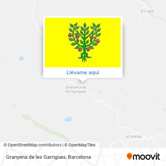 Mapa Granyena de les Garrigues