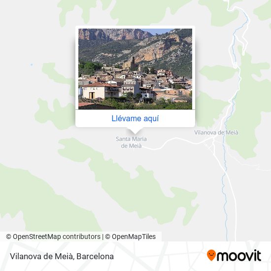 Mapa Vilanova de Meià