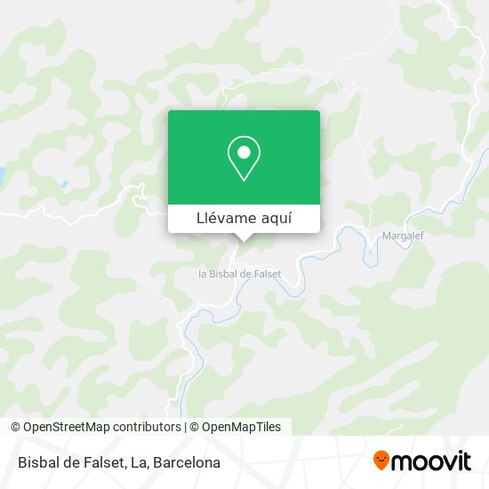 Mapa Bisbal de Falset, La