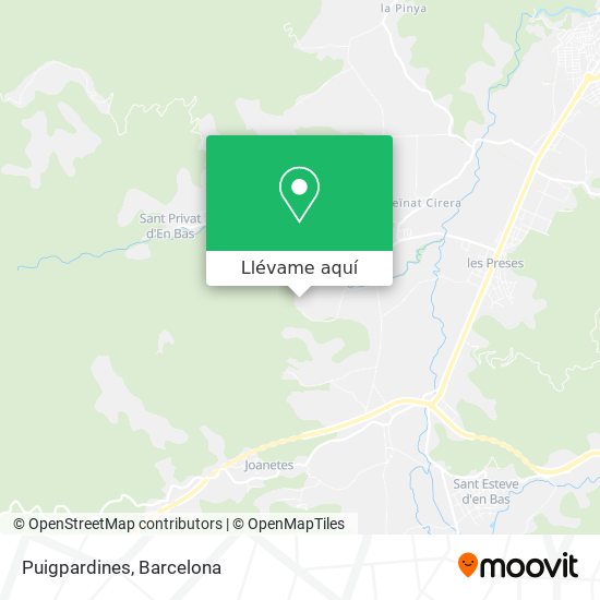 Mapa Puigpardines
