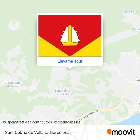 Mapa Sant Cebria de Vallalta