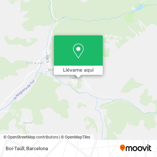Mapa Boí-Taüll