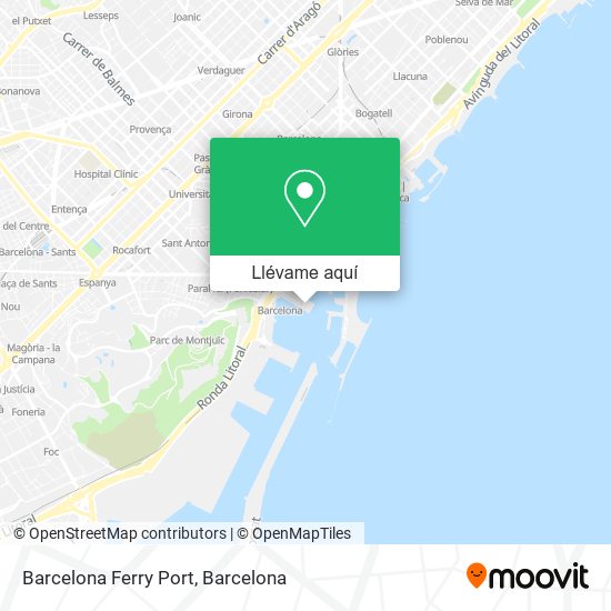 Mapa Barcelona Ferry Port