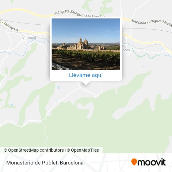Mapa Monasterio de Poblet