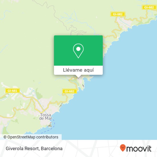Mapa Giverola Resort