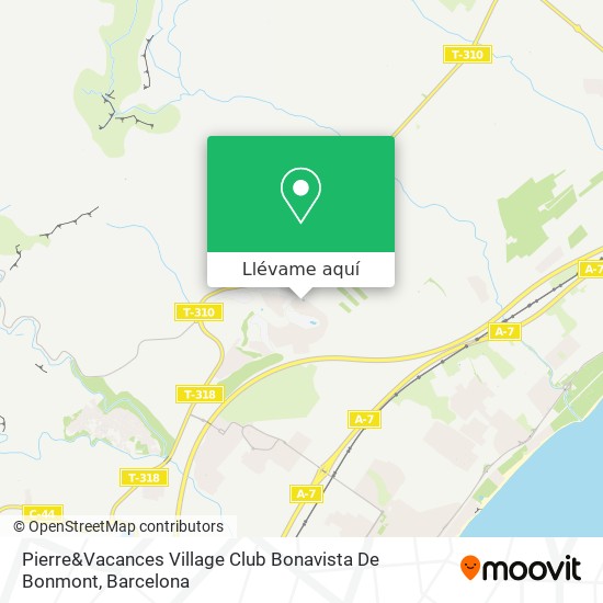 Mapa Pierre&Vacances Village Club Bonavista De Bonmont