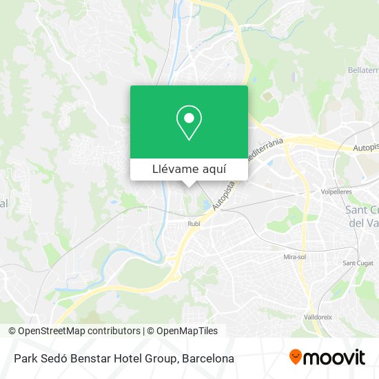 Mapa Park Sedó Benstar Hotel Group
