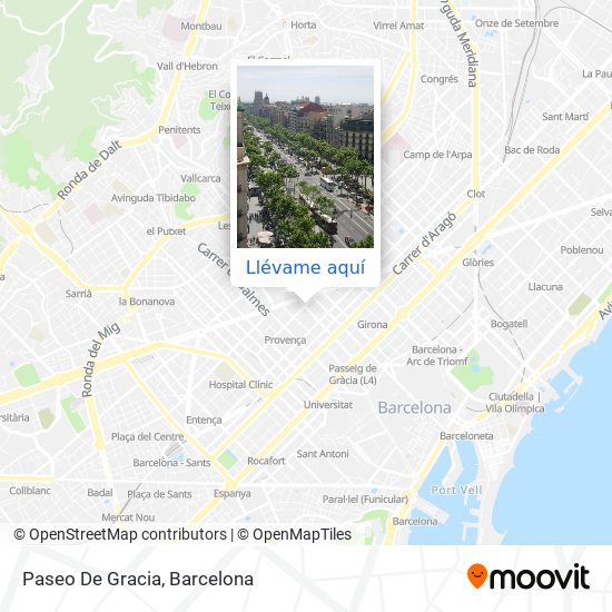 Cómo llegar Paseo De Gracia en Barcelona en Autobús, Metro, Tren o