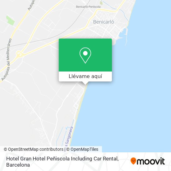 Mapa Hotel Gran Hotel Peñiscola Including Car Rental