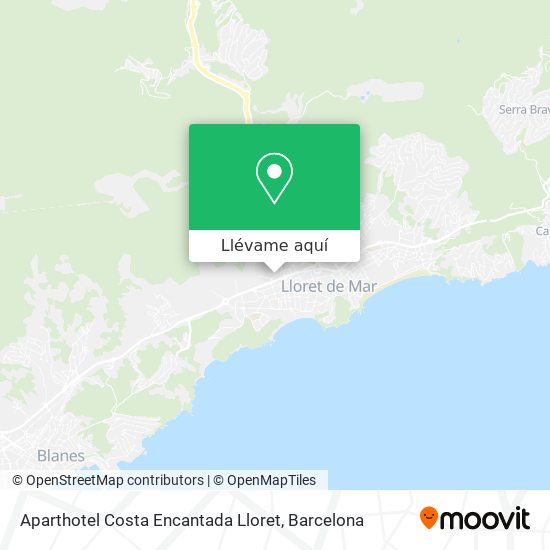 Mapa Aparthotel Costa Encantada Lloret