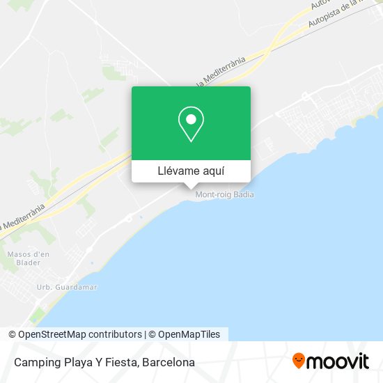 Mapa Camping Playa Y Fiesta