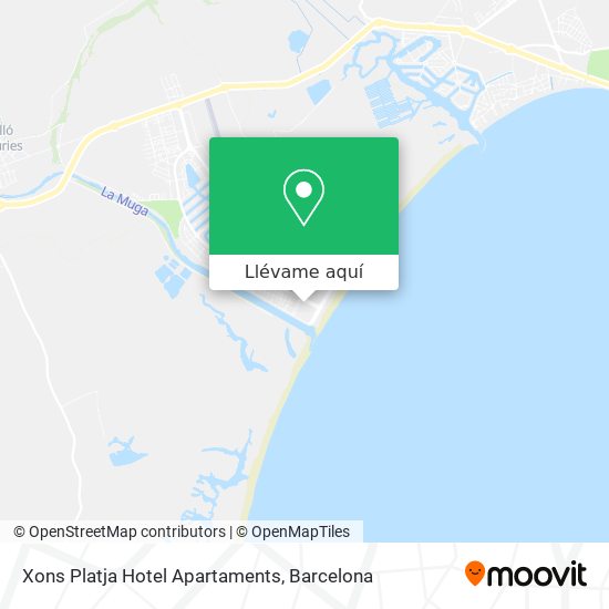 Mapa Xons Platja Hotel Apartaments