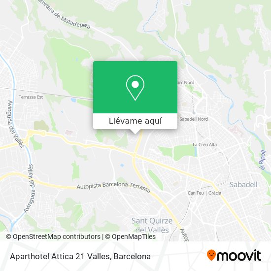 Cómo llegar a Aparthotel 21 Valles en Sabadell en Autobús, Tren Funicular?