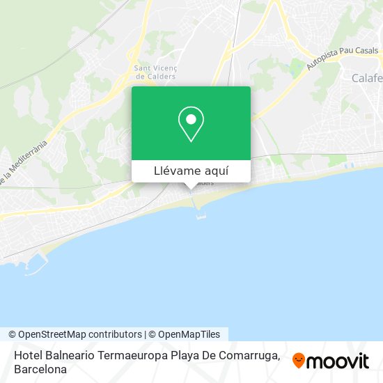 Mapa Hotel Balneario Termaeuropa Playa De Comarruga