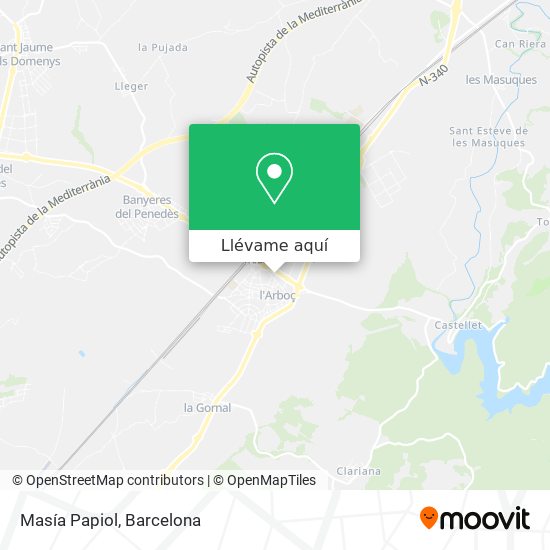 Mapa Masía Papiol