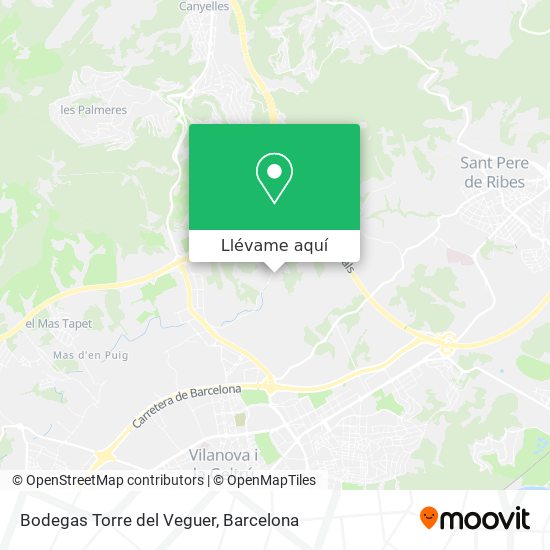 Mapa Bodegas Torre del Veguer