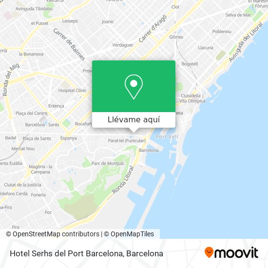 Mapa Hotel Serhs del Port Barcelona