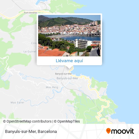 Mapa Banyuls-sur-Mer