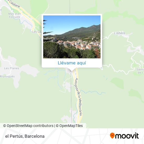 Mapa el Pertús