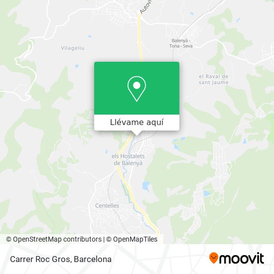 Mapa Carrer Roc Gros