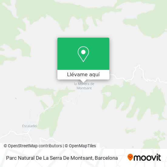 Mapa Parc Natural De La Serra De Montsant