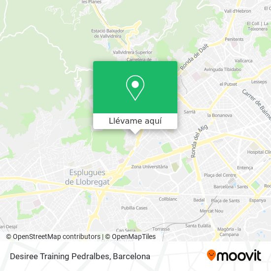 Mapa Desiree Training Pedralbes
