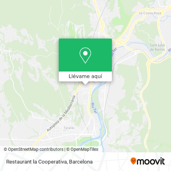 Mapa Restaurant la Cooperativa