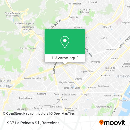 Mapa 1987 La Peineta S.l.