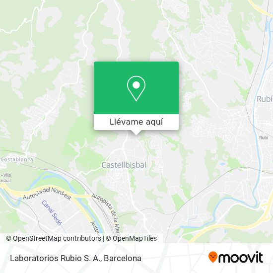 Mapa Laboratorios Rubio S. A.