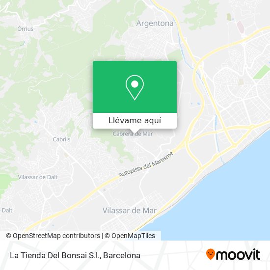 Mapa La Tienda Del Bonsai S.l.