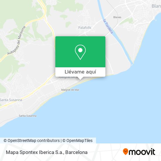 Mapa Mapa Spontex Iberica S.a.