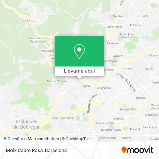 Mapa Moix Cabre Rosa