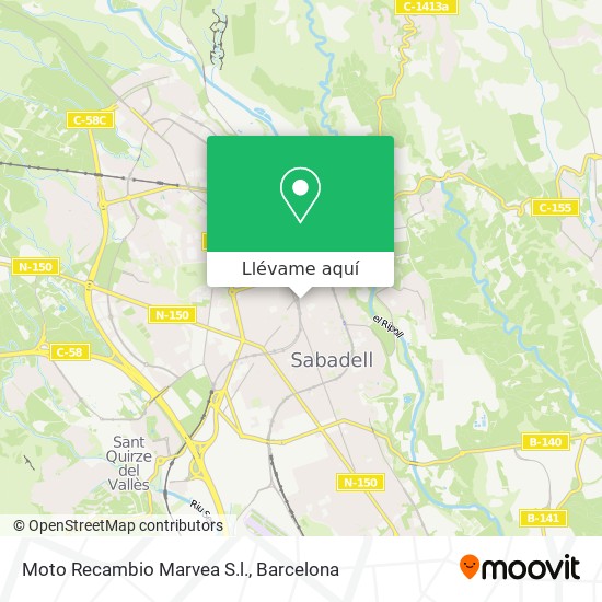 Mapa Moto Recambio Marvea S.l.