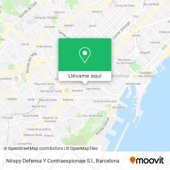 Mapa Nitspy Defensa Y Contraespionaje S.l.