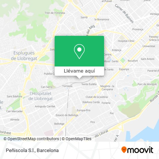Mapa Peñiscola S.l.