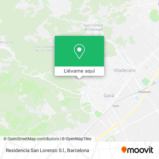 Mapa Residencia San Lorenzo S.l.