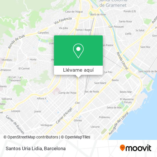 Mapa Santos Uria Lidia