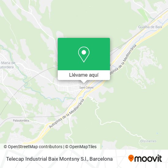 Mapa Telecap Industrial Baix Montsny S.l.