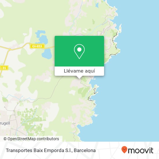 Mapa Transportes Baix Emporda S.l.