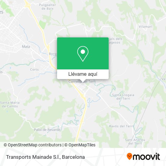 Mapa Transports Mainade S.l.