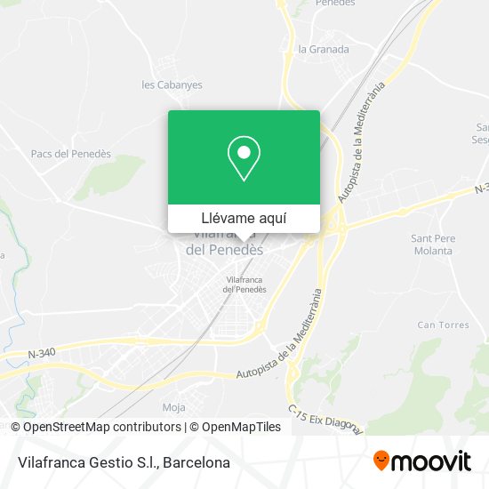 Mapa Vilafranca Gestio S.l.