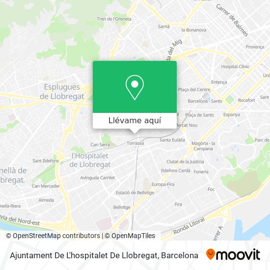 Mapa Ajuntament De L'hospitalet De Llobregat