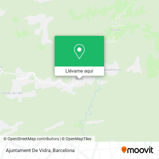 Mapa Ajuntament De Vidra
