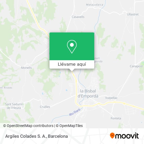 Mapa Argiles Colades S. A.