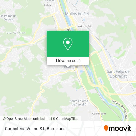 Mapa Carpinteria Velmo S.l.