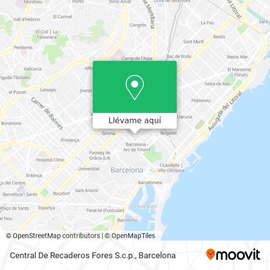 Mapa Central De Recaderos Fores S.c.p.