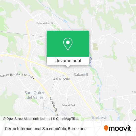 Mapa Cerba Internacional S.a.española
